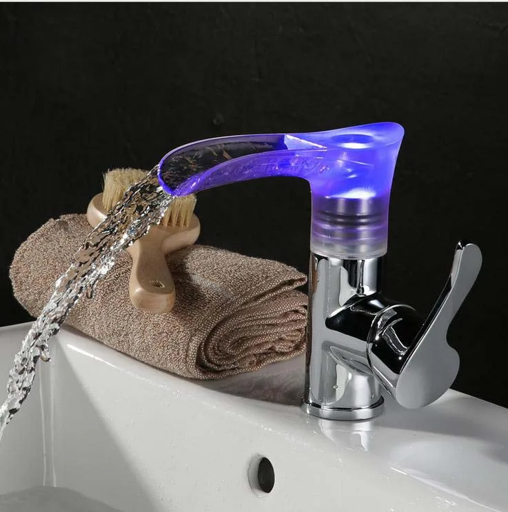 Bathroom Accessory LED Temp Control Color Changing Waterfall Tap (red green and blue)
Bathroom Accessory LED Temp Control Color Changing Waterfall Tap (red green and blue)