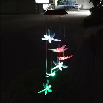 LED Solar Powered Dragonfly Wind Chimes Light LED Garden Hanging Spinner Lamp Color Changing Lights Wind Chime 0612#
LED Solar Powered Dragonfly Wind Chimes Light LED Garden Hanging Spinner Lamp Color Changing Lights Wind Chime 0612#