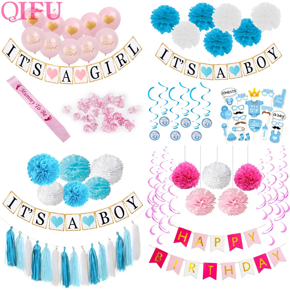 QIFU Baby Shower Party Decoration Its A Boy Girl Tissue Paper Pom Poms Blue Pink 1st Birthday Party Balloons Kids Birthday Party
QIFU Baby Shower Party Decoration Its A Boy Girl Tissue Paper Pom Poms Blue Pink 1st Birthday Party Balloons Kids Birthday Party