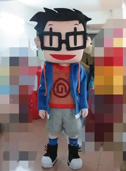 Factory Outlet Popular lovely Glasses boy Fancy Dress Adult Character Cosplay mascot costume free shipping
Factory Outlet Popular lovely Glasses boy Fancy Dress Adult Character Cosplay mascot costume free shipping