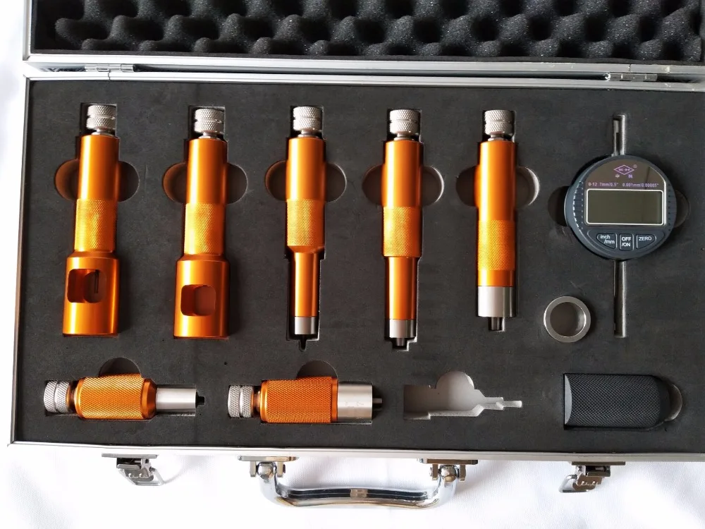 common rail injector nozzle valve measuring tool for Bossch and Densso injector nozzles, common rail injector repairing tools
common rail injector nozzle valve measuring tool for Bossch and Densso injector nozzles, common rail injector repairing tools