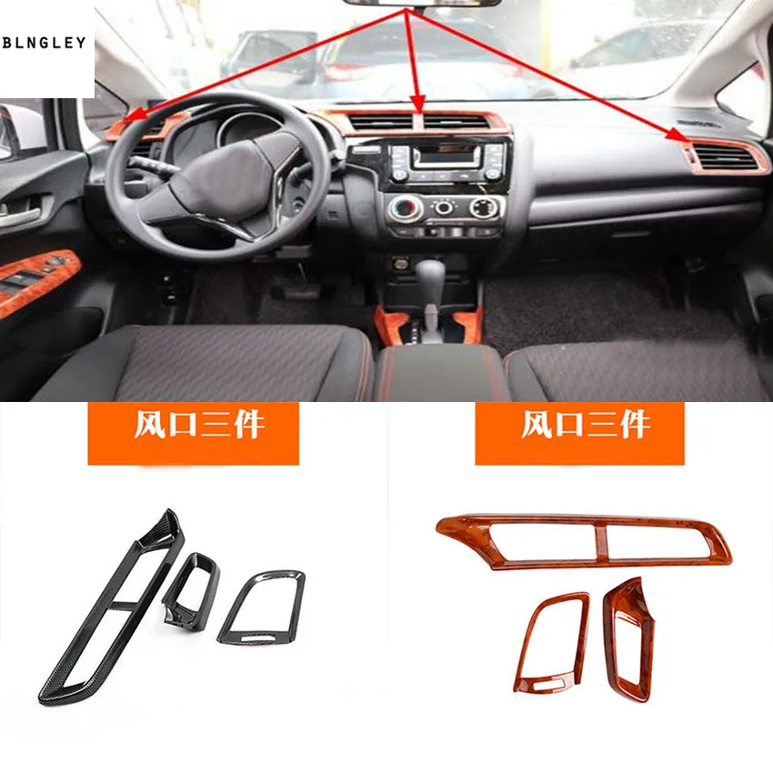 3pcs/lot ot ABS Carbon fiber grain or Wooden front air conditioning outlet decoration cover for 2014-2018 HONDA JAZZ
3pcs/lot ot ABS Carbon fiber grain or Wooden front air conditioning outlet decoration cover for 2014-2018 HONDA JAZZ