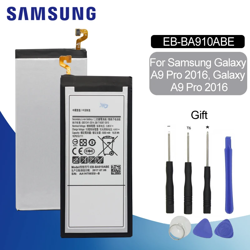 Samsung Replacement Phone Battery EB-BA910ABE For Samsung GalaxyA9+ A9000 A9 Pro 2016 Duos TD-LTE, SM-A9100, SM-A910F/DS
Samsung Replacement Phone Battery EB-BA910ABE For Samsung GalaxyA9+ A9000 A9 Pro 2016 Duos TD-LTE, SM-A9100, SM-A910F/DS