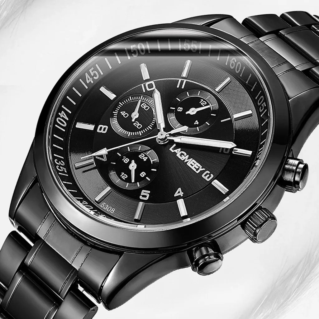 ISHOWTIENDA Men Three Eyes Dial Watch Stainless Steel Belt Luminous Waterproof Quartz Watch Fashion Women Orologio da donna#30
ISHOWTIENDA Men Three Eyes Dial Watch Stainless Steel Belt Luminous Waterproof Quartz Watch Fashion Women Orologio da donna#30
