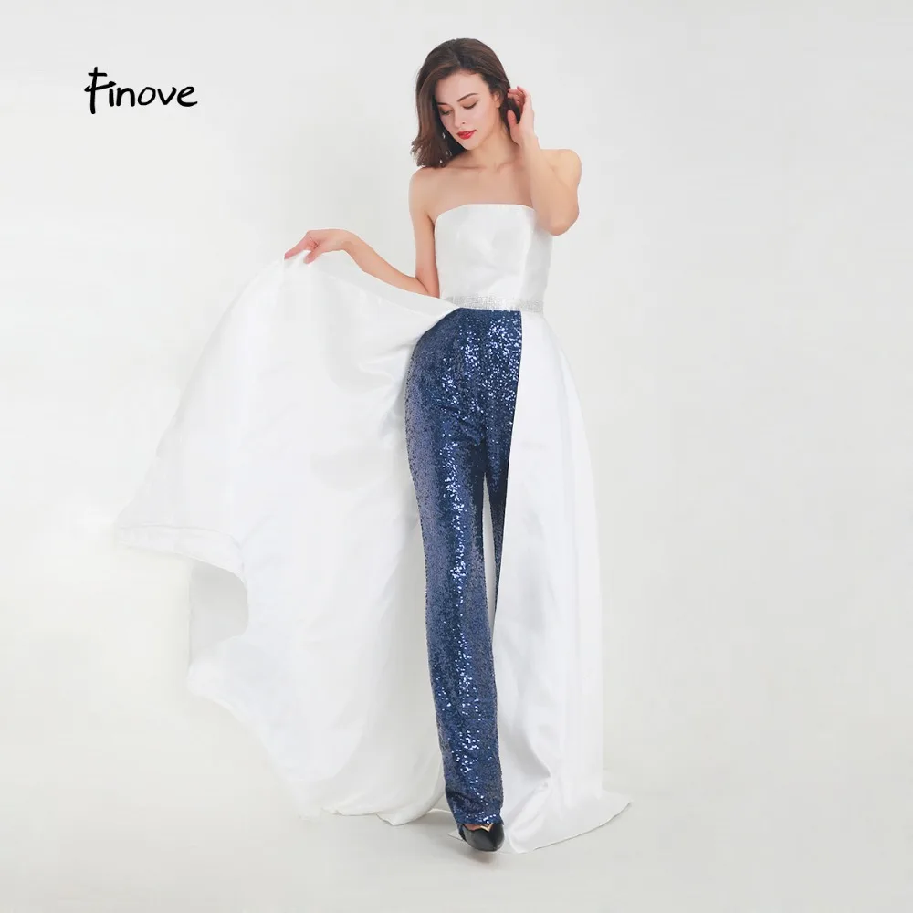 Finove Reflective Dress 2019 New Evening Dress Unique Trousers Design Chic Shining Luxury Sequined Sexy Strapless Party Gowns
Finove Reflective Dress 2019 New Evening Dress Unique Trousers Design Chic Shining Luxury Sequined Sexy Strapless Party Gowns