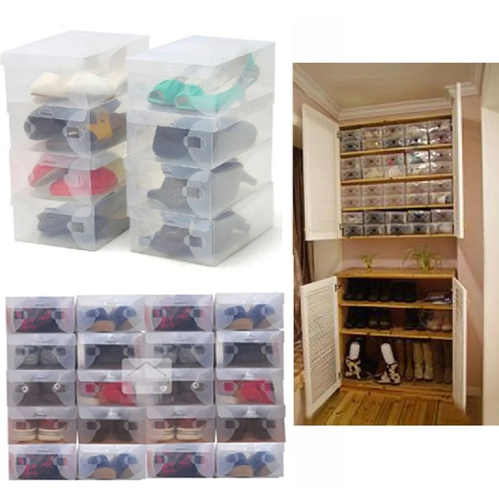 10pcs High Quality children/women/men Transparent Stackable Crystal Clear Plastic Shoe Storage Boxes case organizer
10pcs High Quality children/women/men Transparent Stackable Crystal Clear Plastic Shoe Storage Boxes case organizer