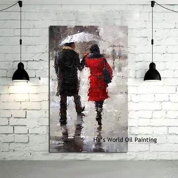 handpainted oil painting Beautiful Rain Scenery Street Lovers oil painting Wall Art handmade Oil Painting Home Decor no frame
handpainted oil painting Beautiful Rain Scenery Street Lovers oil painting Wall Art handmade Oil Painting Home Decor no frame