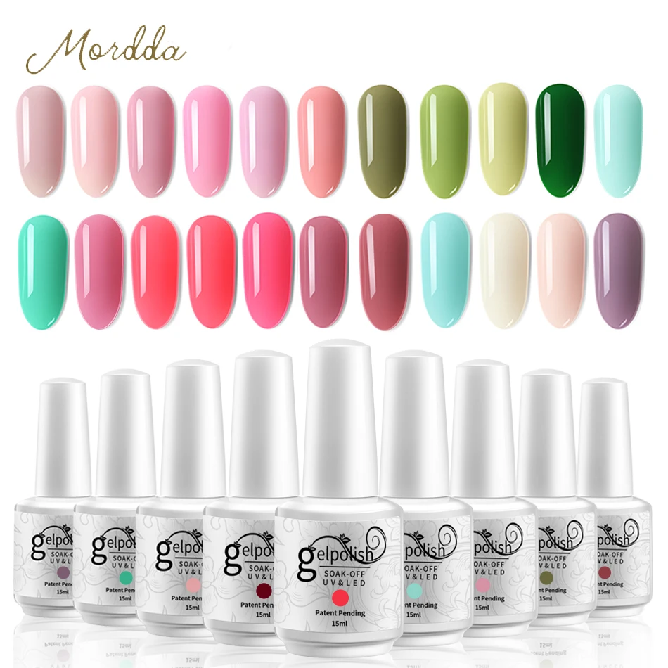 MORDDA 15ml Nail Gel Polish Soak Off Hybrid Varnish Manicure UV Gel Nail Polish Top Base Coat For Nail Art Decorations
MORDDA 15ml Nail Gel Polish Soak Off Hybrid Varnish Manicure UV Gel Nail Polish Top Base Coat For Nail Art Decorations
