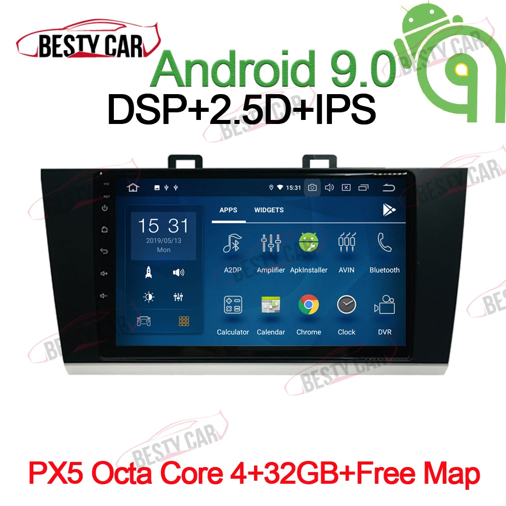 9" Android 9.0 Car Multimedia Player GPS Navigation System Radio Stereo for Subaru Outback Legacy 2015-2018 DSP 2.5D+IPS DVR SWC
9" Android 9.0 Car Multimedia Player GPS Navigation System Radio Stereo for Subaru Outback Legacy 2015-2018 DSP 2.5D+IPS DVR SWC
