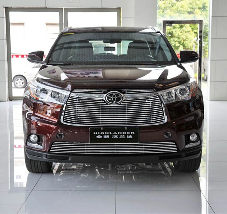 NEW Stainless Steel Car Front 3D bumper Mesh Grill Grills Cover trims For 15-17 Toyota Highlander 2015 2016 2017
NEW Stainless Steel Car Front 3D bumper Mesh Grill Grills Cover trims For 15-17 Toyota Highlander 2015 2016 2017