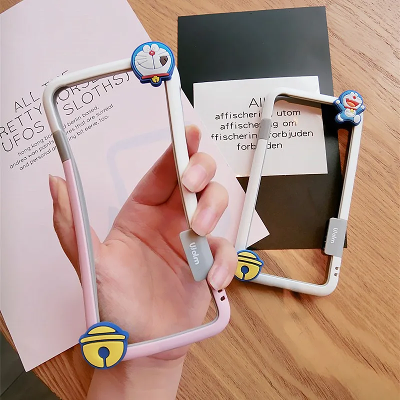 Cute Doraemon Soft Silicone Phone Bumper Case with Strap for iphone 8 7 8 plus X 6 6s 6s plus Cartoon Full Cover Protect Frame
Cute Doraemon Soft Silicone Phone Bumper Case with Strap for iphone 8 7 8 plus X 6 6s 6s plus Cartoon Full Cover Protect Frame
