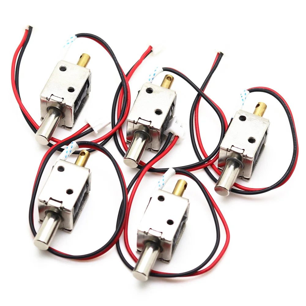 5pcs/Lot DC 12V Mini Size Solenoid Electromagnetic Electric Control Push-Pull Push-Draw Cabinet Drawer Lock for DIY Project
5pcs/Lot DC 12V Mini Size Solenoid Electromagnetic Electric Control Push-Pull Push-Draw Cabinet Drawer Lock for DIY Project