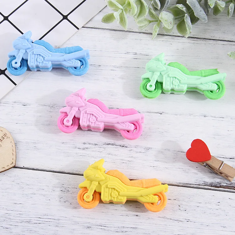4 Pcs Motorcycle Eraser Korean Creative Rubber Student Cartoon Animal Rubber Erasers For Kids Stationery Kawaii School Supplies
4 Pcs Motorcycle Eraser Korean Creative Rubber Student Cartoon Animal Rubber Erasers For Kids Stationery Kawaii School Supplies