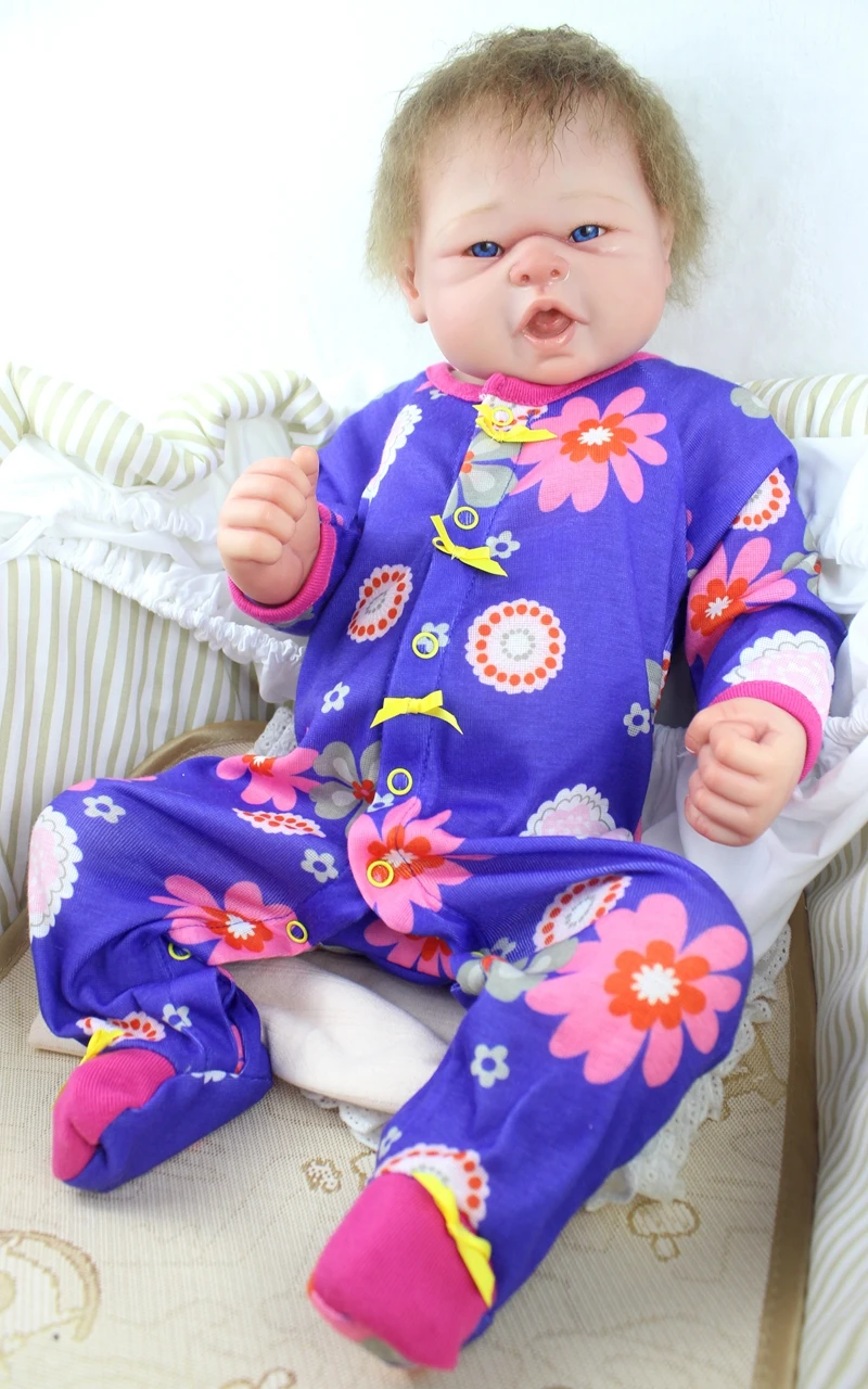 Lifelike 22 Inch Reborn Baby Doll Full Body Silicone Fashion Princess Girl Babies simulation ca enter water kids birthday gifts
Lifelike 22 Inch Reborn Baby Doll Full Body Silicone Fashion Princess Girl Babies simulation ca enter water kids birthday gifts