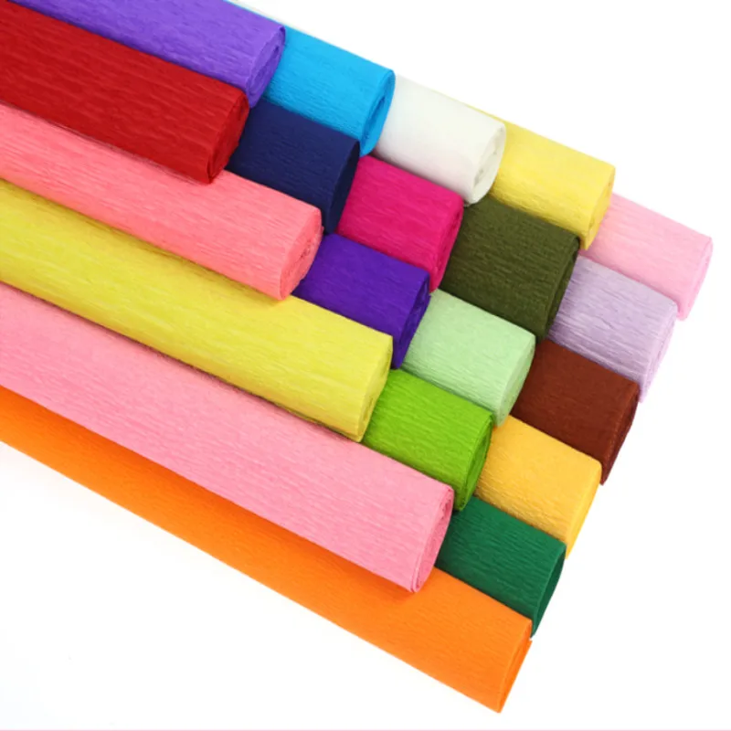 115*25 cm Decorative Origami Crinkled Crepe Paper Craft DIY Flower Make Wrapping Fold Scrapbooking Party Backdrop Decoration
115*25 cm Decorative Origami Crinkled Crepe Paper Craft DIY Flower Make Wrapping Fold Scrapbooking Party Backdrop Decoration
