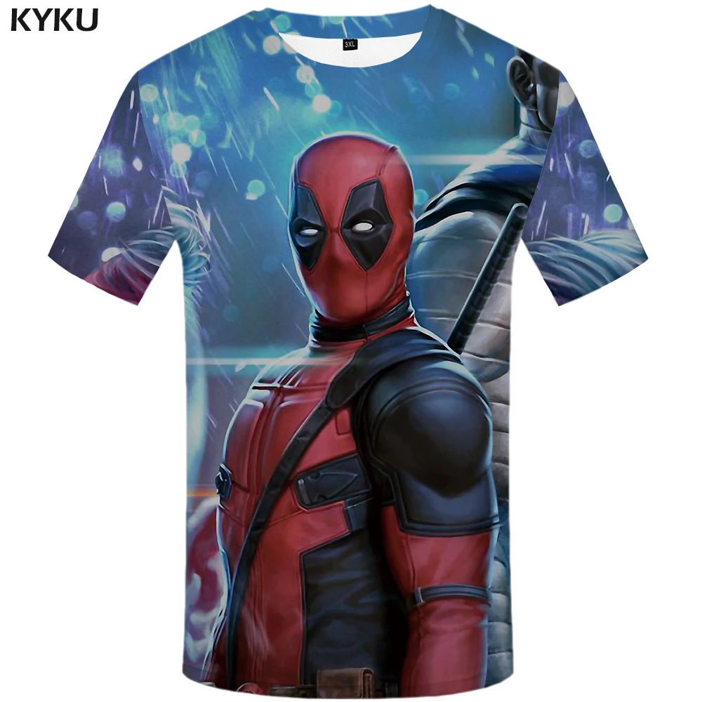 KYKU Deadpool T-shirt Men Badass Anime Clothes War Shirt Print The Film Tshirt Printed Muscle Tshirts Casual Short Sleeve
KYKU Deadpool T-shirt Men Badass Anime Clothes War Shirt Print The Film Tshirt Printed Muscle Tshirts Casual Short Sleeve