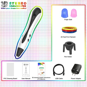 1.75mm ABS/PLA Filament 3D Pen DIY 3D Printing Drawing Pen LED Screen USB Charging 3D Printer Pen Creative Toy Gift For Kids
1.75mm ABS/PLA Filament 3D Pen DIY 3D Printing Drawing Pen LED Screen USB Charging 3D Printer Pen Creative Toy Gift For Kids