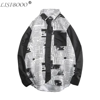 Color Matching Mens Shirt Mens Casual Hip Hop Loose Tops Male Leisure Loose Striped Long Sleeve Shirt Camisa Masculina 
Color Matching Mens Shirt Mens Casual Hip Hop Loose Tops Male Leisure Loose Striped Long Sleeve Shirt Camisa Masculina