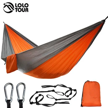 Single&Double Camping Hammock With Hammock Tree Straps Portable Parachute Nylon Hammock For Backpacking Travel Lightweight 
Single&Double Camping Hammock With Hammock Tree Straps Portable Parachute Nylon Hammock For Backpacking Travel Lightweight