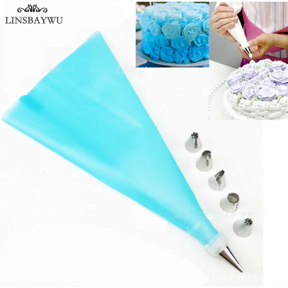 8pcs/set Cake Decorating Tools 1pc Silicone Icing Piping Cream Pastry Bag & 6 Stainless Russia Steel Nozzle & 1pc Converter DIY
8pcs/set Cake Decorating Tools 1pc Silicone Icing Piping Cream Pastry Bag & 6 Stainless Russia Steel Nozzle & 1pc Converter DIY