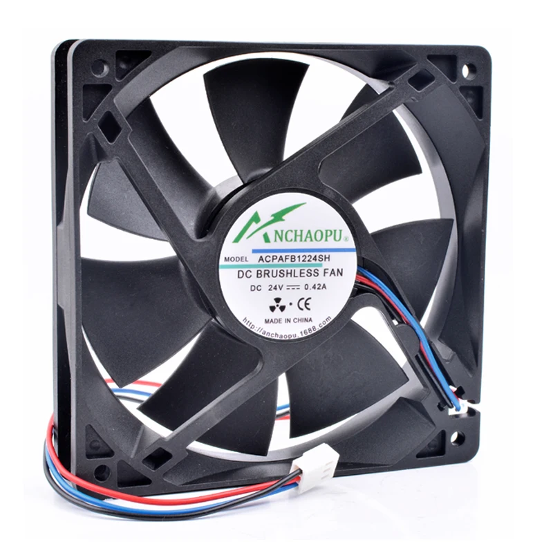 Brand new original ANCHAOPU AFB1224SH 12cm 12025 120x120x25mm 24V 0.42A 3 line inverter cooling fan
Brand new original ANCHAOPU AFB1224SH 12cm 12025 120x120x25mm 24V 0.42A 3 line inverter cooling fan