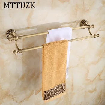MTTUZK Antique Brass Towel Rack Double Towel Bars Towel Holder With Carved Bathroom Accessories Free Shipping
MTTUZK Antique Brass Towel Rack Double Towel Bars Towel Holder With Carved Bathroom Accessories Free Shipping