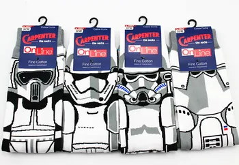 High Quality New Arrival Star Wars Patterns Casual Socks All cotton cartoon men's socks Film white Samurai anime robot socks sox
High Quality New Arrival Star Wars Patterns Casual Socks All cotton cartoon men's socks Film white Samurai anime robot socks sox