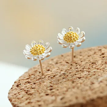 DreamySky 100% Pure Gold Flower 925 Sterling Silver Earrings For Women Girls Christmas Gift Brincos Pendientes
DreamySky 100% Pure Gold Flower 925 Sterling Silver Earrings For Women Girls Christmas Gift Brincos Pendientes