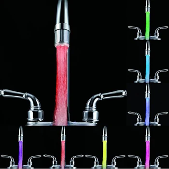 1PC New Hot Luminous LED Water Faacet Shower Tap Temperature Sensor Intelligent Kitchen Tool
1PC New Hot Luminous LED Water Faacet Shower Tap Temperature Sensor Intelligent Kitchen Tool