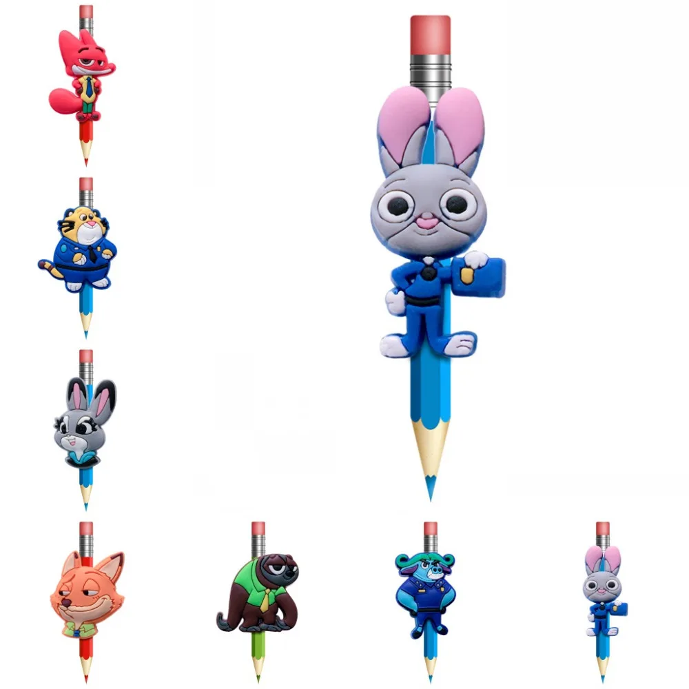 1Pcs Zootopia Cartoon Figures Pencil Topper Caps Pens Accessories students Supplies Pencil Grip Pen Holders Kids Gifts
1Pcs Zootopia Cartoon Figures Pencil Topper Caps Pens Accessories students Supplies Pencil Grip Pen Holders Kids Gifts