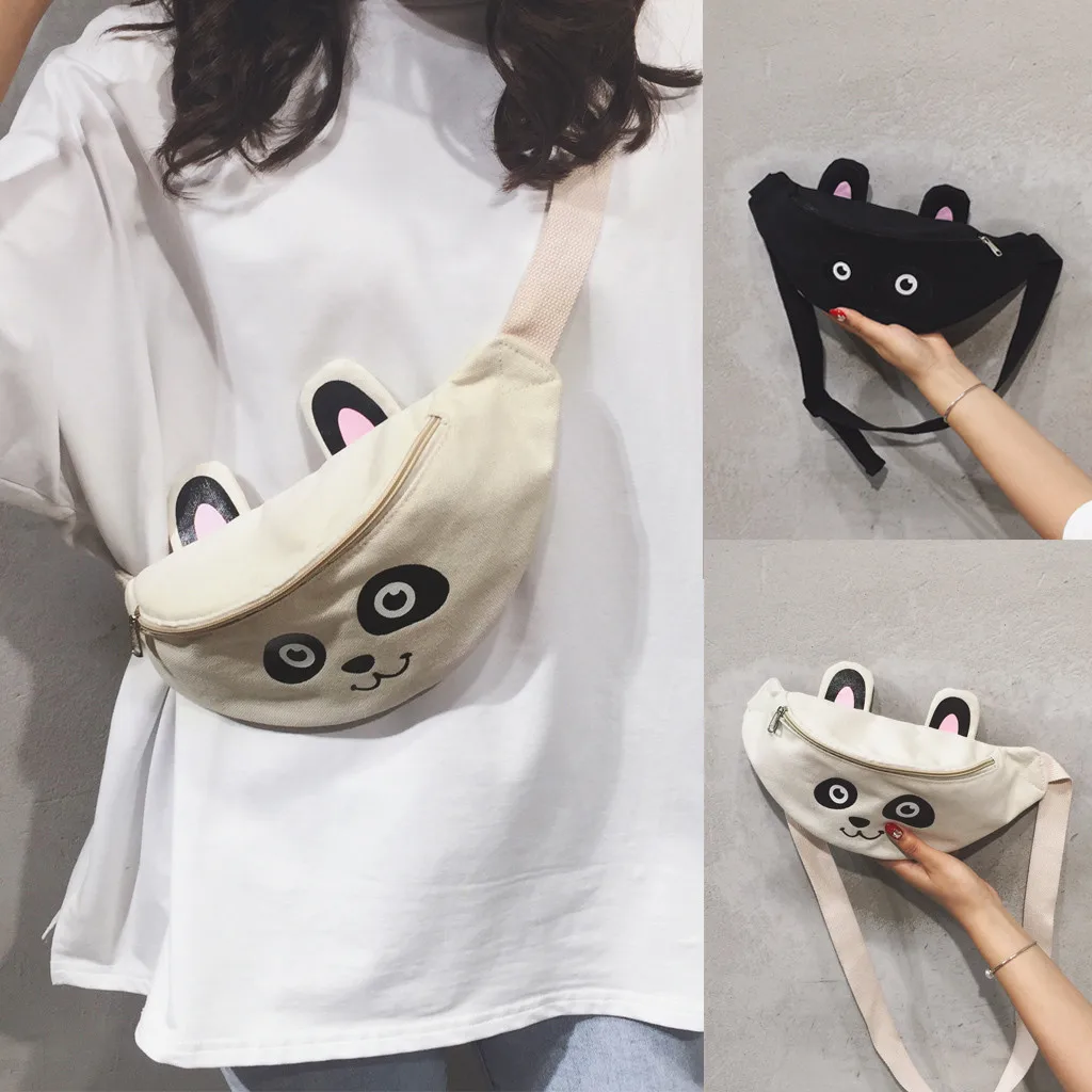 Bags for women 2019 Fashion Cute Panda Women's bag Cartoon Canvas Crossbody bags for women Chest bags small Purse bolso mujer
Bags for women 2019 Fashion Cute Panda Women's bag Cartoon Canvas Crossbody bags for women Chest bags small Purse bolso mujer