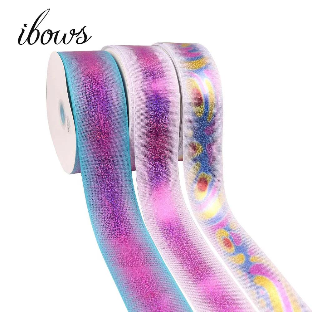 2Yards 3"(75mm) Laser Grosgrain Ribbon Gradual Pink Blue Printed DIY Hair Bows Decorative Ribbon Wedding Gift Wrapping Materials
2Yards 3"(75mm) Laser Grosgrain Ribbon Gradual Pink Blue Printed DIY Hair Bows Decorative Ribbon Wedding Gift Wrapping Materials