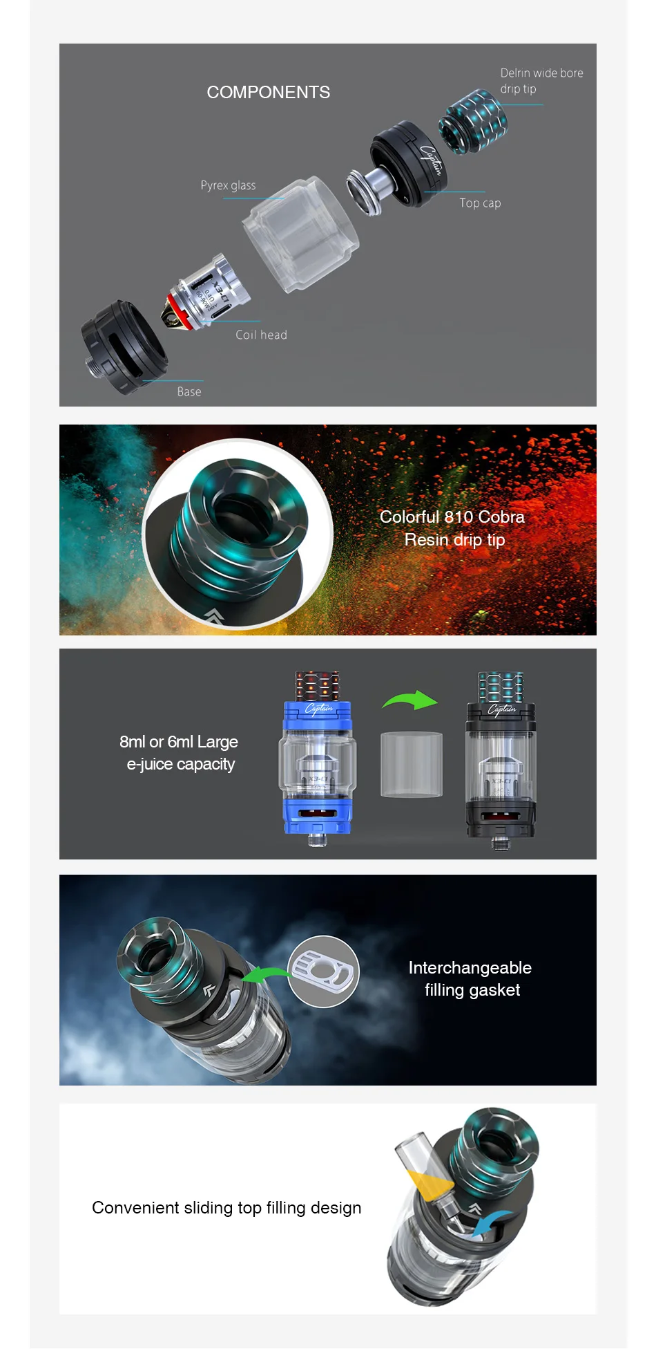 IJOY Captain X3 Subohm Tank 8ml
