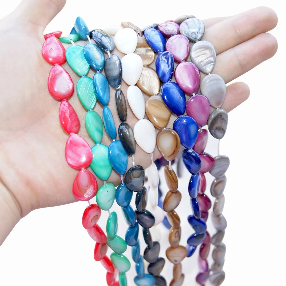 Wholesale Charm 9 Colors Natural Shell Droplet Shape 13*18 MM Natural Stone Beads Diy Bracelet Necklace For Jewelry Making
Wholesale Charm 9 Colors Natural Shell Droplet Shape 13*18 MM Natural Stone Beads Diy Bracelet Necklace For Jewelry Making