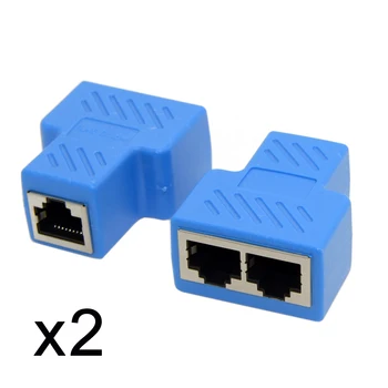 CY 2pcs STP UTP Cat6 RJ45 8P8C Plug To Dual RJ45 Splitter Network Ethernet Switcher Adapter
CY 2pcs STP UTP Cat6 RJ45 8P8C Plug To Dual RJ45 Splitter Network Ethernet Switcher Adapter