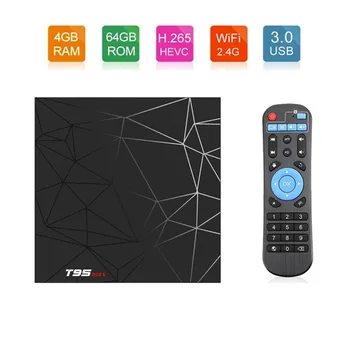 T95 MAX Android 8.1 TV BOX Allwinner H6 Quad Core 4GB 32GB 64GB Set Top Box 2.4G Wifi 6K USB 3.0 HDMI 2.0 T95max Smart Tv Box
T95 MAX Android 8.1 TV BOX Allwinner H6 Quad Core 4GB 32GB 64GB Set Top Box 2.4G Wifi 6K USB 3.0 HDMI 2.0 T95max Smart Tv Box