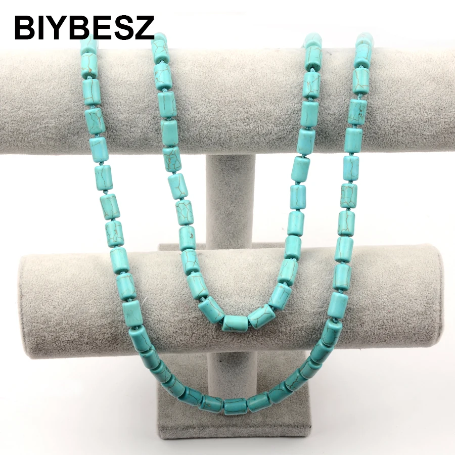 Fashion Bohemian Tribal 8x12MM Green Natural Stone Beads Necklaces Womens Yoga Gift Handmade Long Necklaces Jewelry Diy BIYBESZ
Fashion Bohemian Tribal 8x12MM Green Natural Stone Beads Necklaces Womens Yoga Gift Handmade Long Necklaces Jewelry Diy BIYBESZ