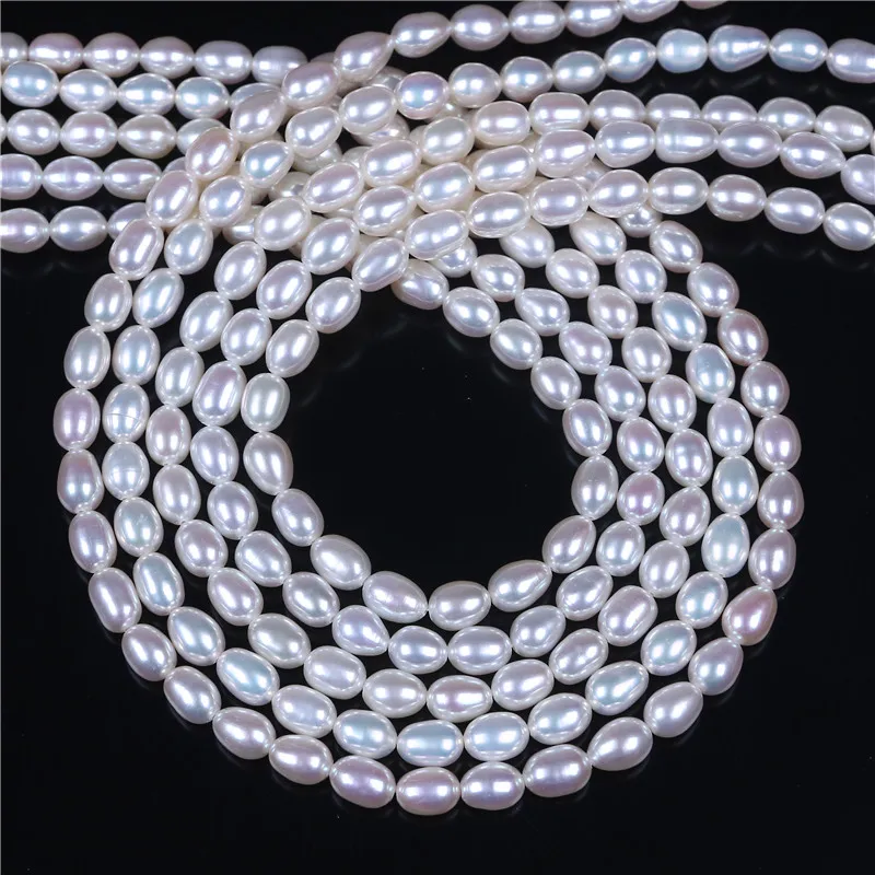 AAA Grade 5-6mm Rice freshwater Pearl DIY Necklace Bracelat Jewelry Making Rice Shape Natural White Purple Loose Beads Strand
AAA Grade 5-6mm Rice freshwater Pearl DIY Necklace Bracelat Jewelry Making Rice Shape Natural White Purple Loose Beads Strand