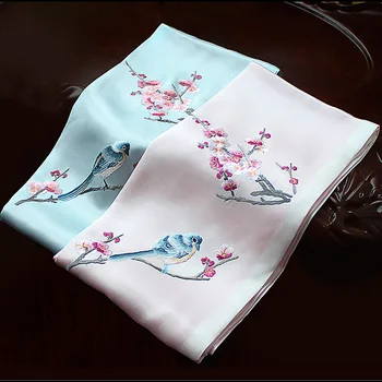 Women Handmade Embroidery Scarf Women Long 100% Pure Silk Scarf for Luxury Silk Head Hijabs For Ladies Real Silk Scarf and Shawl
Women Handmade Embroidery Scarf Women Long 100% Pure Silk Scarf for Luxury Silk Head Hijabs For Ladies Real Silk Scarf and Shawl