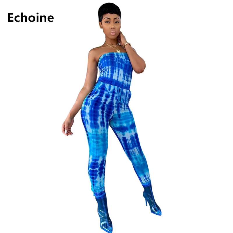 Women Colorful Tie Dyeing Strapless Jumpsuit Slim Bodycon Sleeveless Romper Jumpsuit Sheath Skinny Club Outfit Bodysuit Playsuit
Women Colorful Tie Dyeing Strapless Jumpsuit Slim Bodycon Sleeveless Romper Jumpsuit Sheath Skinny Club Outfit Bodysuit Playsuit