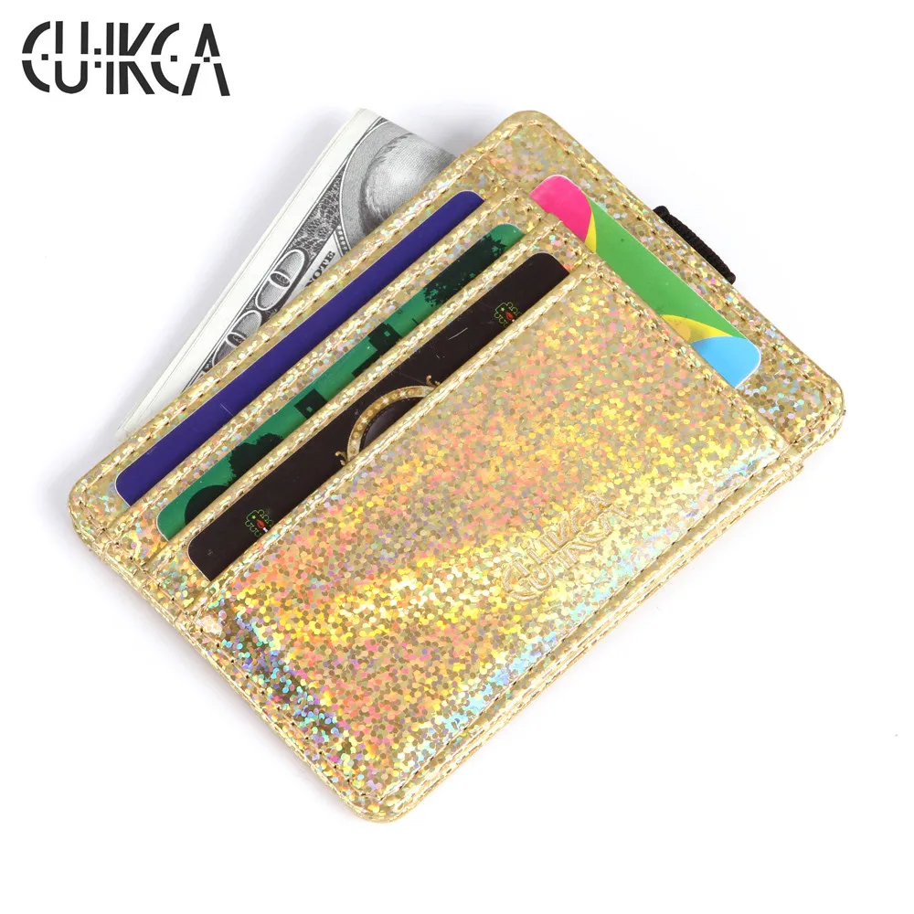 CUIKCA New Credit Card & ID Holders Flash Sequins PU Leather Slim Short Women Wallet Purse License Card Case Card Laser Sequins
CUIKCA New Credit Card & ID Holders Flash Sequins PU Leather Slim Short Women Wallet Purse License Card Case Card Laser Sequins