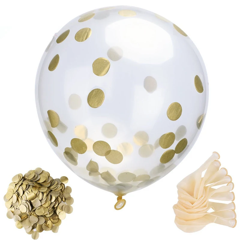 Wholesale 50pcs/lot 12inch 3.2g Romatic Thick Latex Clear Golden Confetti Balloons Transparent Ball for Birthday Wedding Party
Wholesale 50pcs/lot 12inch 3.2g Romatic Thick Latex Clear Golden Confetti Balloons Transparent Ball for Birthday Wedding Party