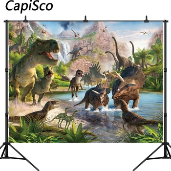 Capisco Jurassic World Photography Backdrop Dinosaur Safari Jungle Party Backdrops for Birthday Decorations Photo Background
Capisco Jurassic World Photography Backdrop Dinosaur Safari Jungle Party Backdrops for Birthday Decorations Photo Background