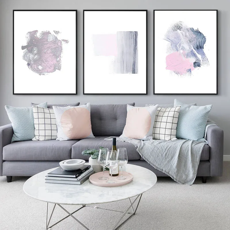 Home Decor Canvas Wall Colorful Abstract Oil Painting Canvas Print Wall Pictures for Living Room Pink Gray Posters and Prints
Home Decor Canvas Wall Colorful Abstract Oil Painting Canvas Print Wall Pictures for Living Room Pink Gray Posters and Prints