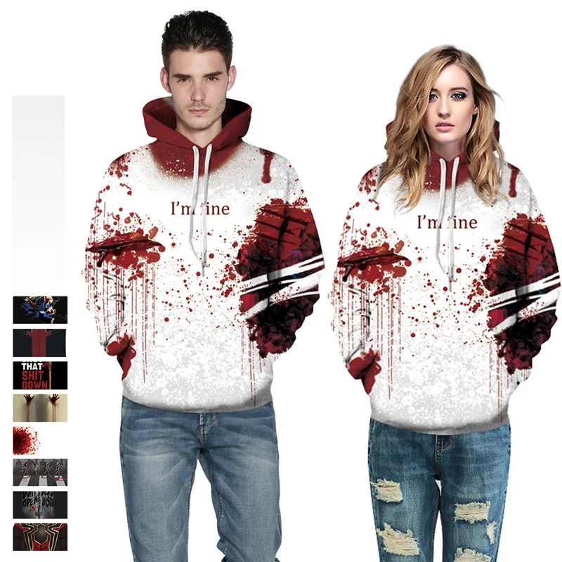 2018 Halloween Digital Print Hooded Cosplay Top Couple Baseball Uniform Hoodies Sweatshirt Long Couple Clothes
2018 Halloween Digital Print Hooded Cosplay Top Couple Baseball Uniform Hoodies Sweatshirt Long Couple Clothes