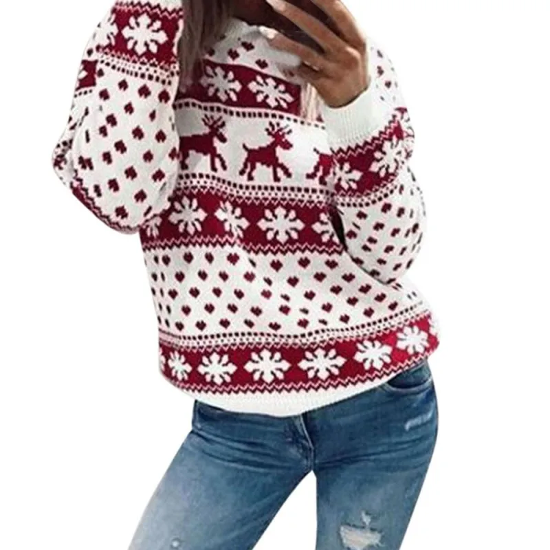 2018 Women Lady Jumper Sweater Pullover Tops Coat Christmas Winter Womens Ladies Warm Brief Sweaters Clothing
2018 Women Lady Jumper Sweater Pullover Tops Coat Christmas Winter Womens Ladies Warm Brief Sweaters Clothing