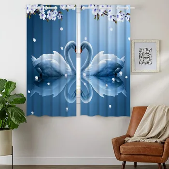HommomH Curtains (2 Panel) Grommet Top Darkening Blackout Room Beautiful Swan Love Blue Lake Flower
HommomH Curtains (2 Panel) Grommet Top Darkening Blackout Room Beautiful Swan Love Blue Lake Flower
