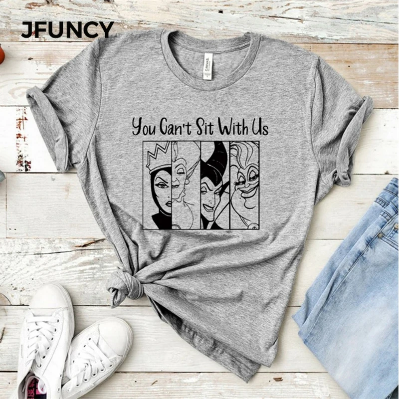 2019 Evil Queen Print Summer T-shirt Women Tshirt You Can't Sit With Us Letter Cotton Tshirt Harajuku Short Sleeve Tops Tee
2019 Evil Queen Print Summer T-shirt Women Tshirt You Can't Sit With Us Letter Cotton Tshirt Harajuku Short Sleeve Tops Tee