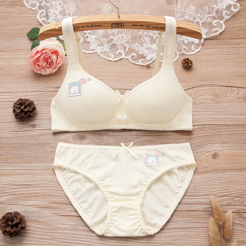 Training Bras For Girls Soft Teenage Underwear Wire Free Child Bra Set For Kids Cotton Bra Underwear For Children
Training Bras For Girls Soft Teenage Underwear Wire Free Child Bra Set For Kids Cotton Bra Underwear For Children