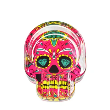 COURNOT Handmade Sugar Skull Glass Ashtray Three Cigarette Ash Holder 62MM Cigarette Ashtray Day of The Dead Glass Cigar Ashtray
COURNOT Handmade Sugar Skull Glass Ashtray Three Cigarette Ash Holder 62MM Cigarette Ashtray Day of The Dead Glass Cigar Ashtray